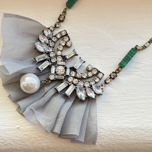 Anthropologie Pearl and Stone Necklace